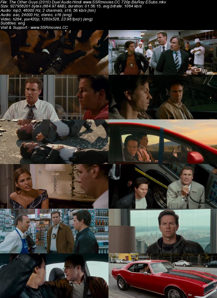 The Other Guys (2010) Dual Audio Hindi 480p BluRay 300MB Download