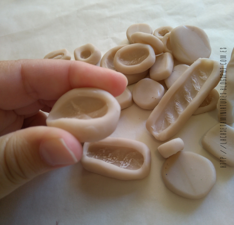 Lacaseta miniatures Tutorial Mold Maker de Sculpey