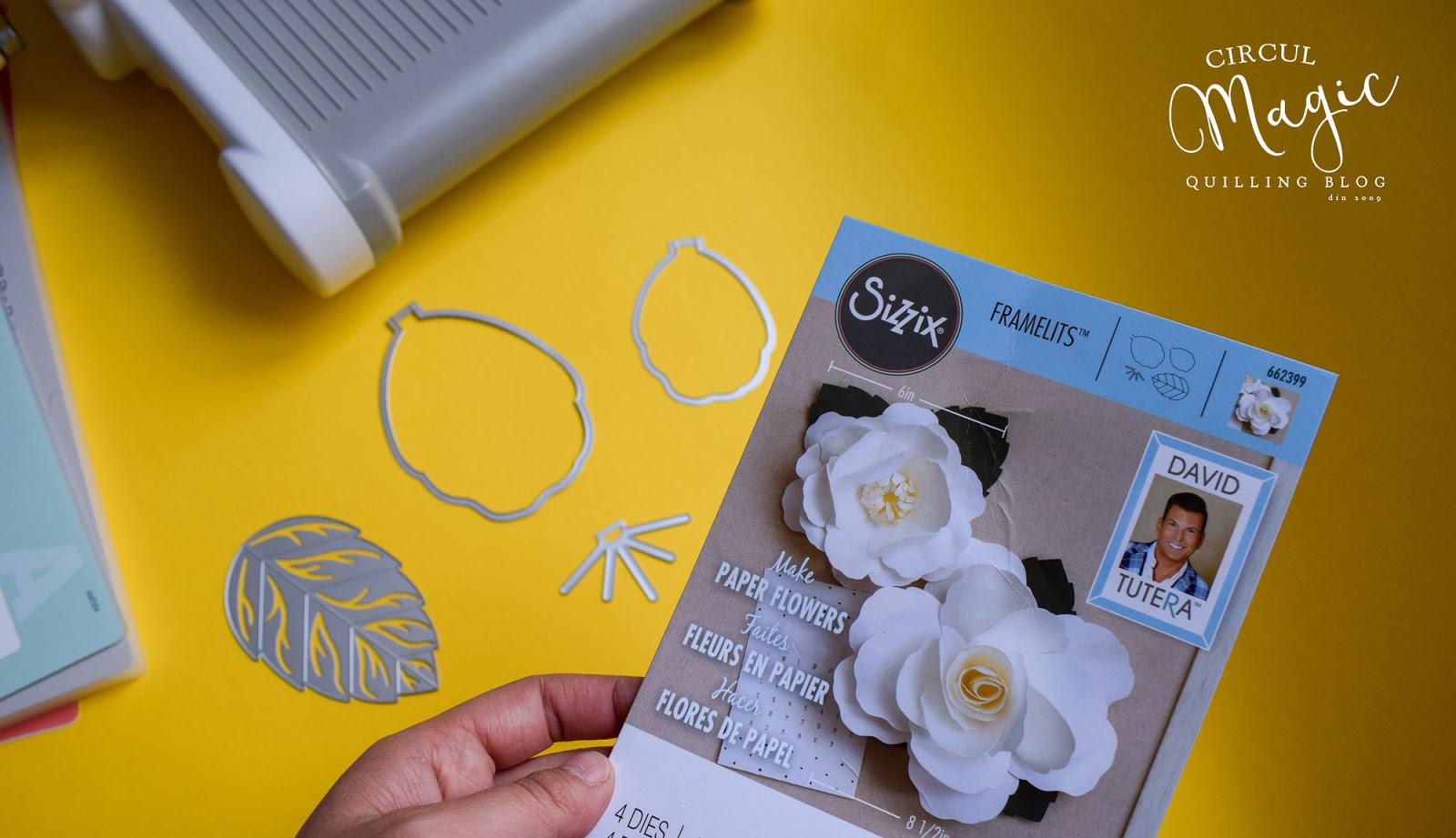 Tutorial foto: Cum faci o floare de hartie cu ajutorul unei prese Sizzix Tutorial foto: Cum faci o floare de hartie cu ajutorul unei prese Sizzix