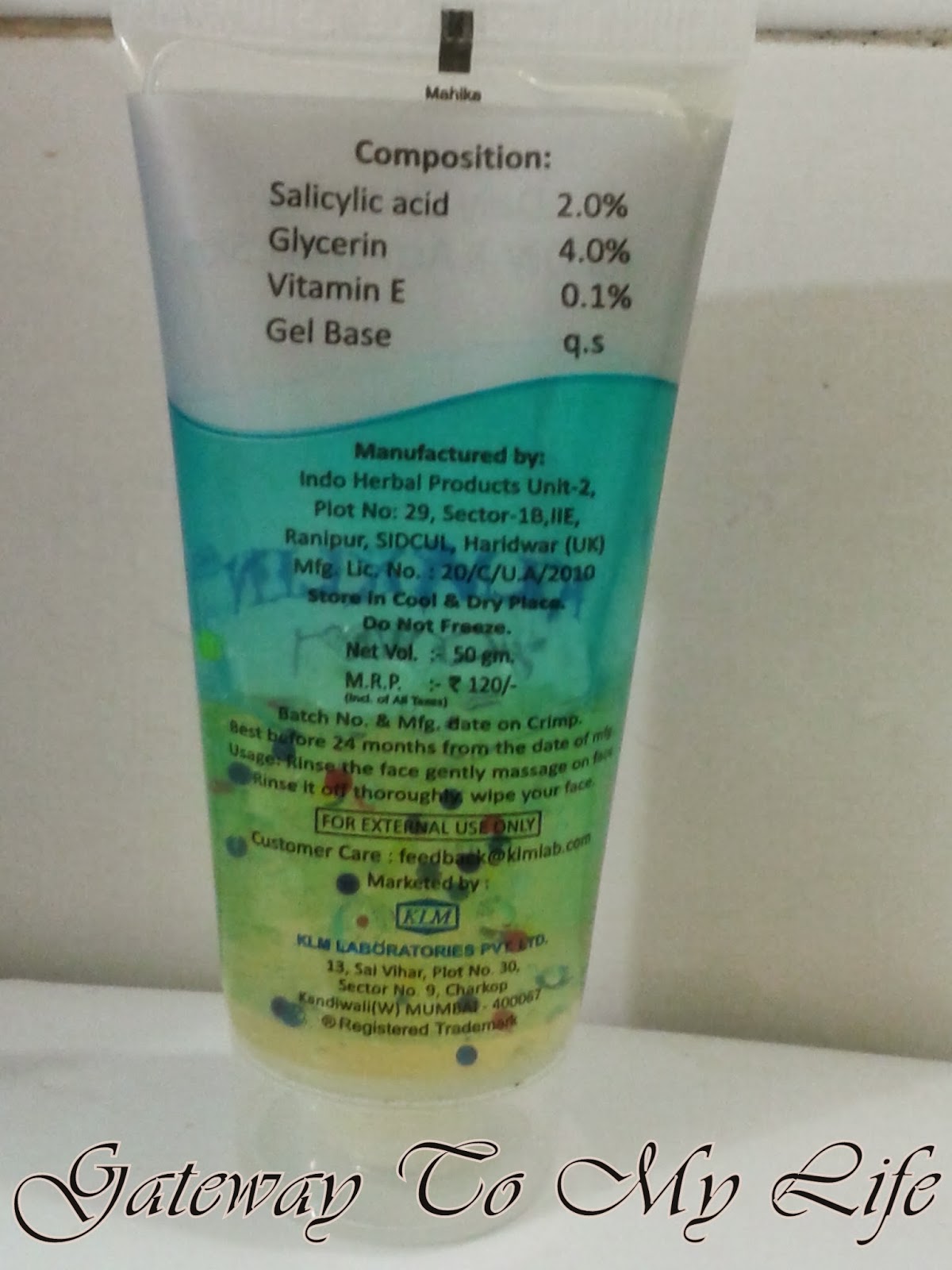 Beautifull and Blessed KLM KLIN cleanser with 2 salicylic acid