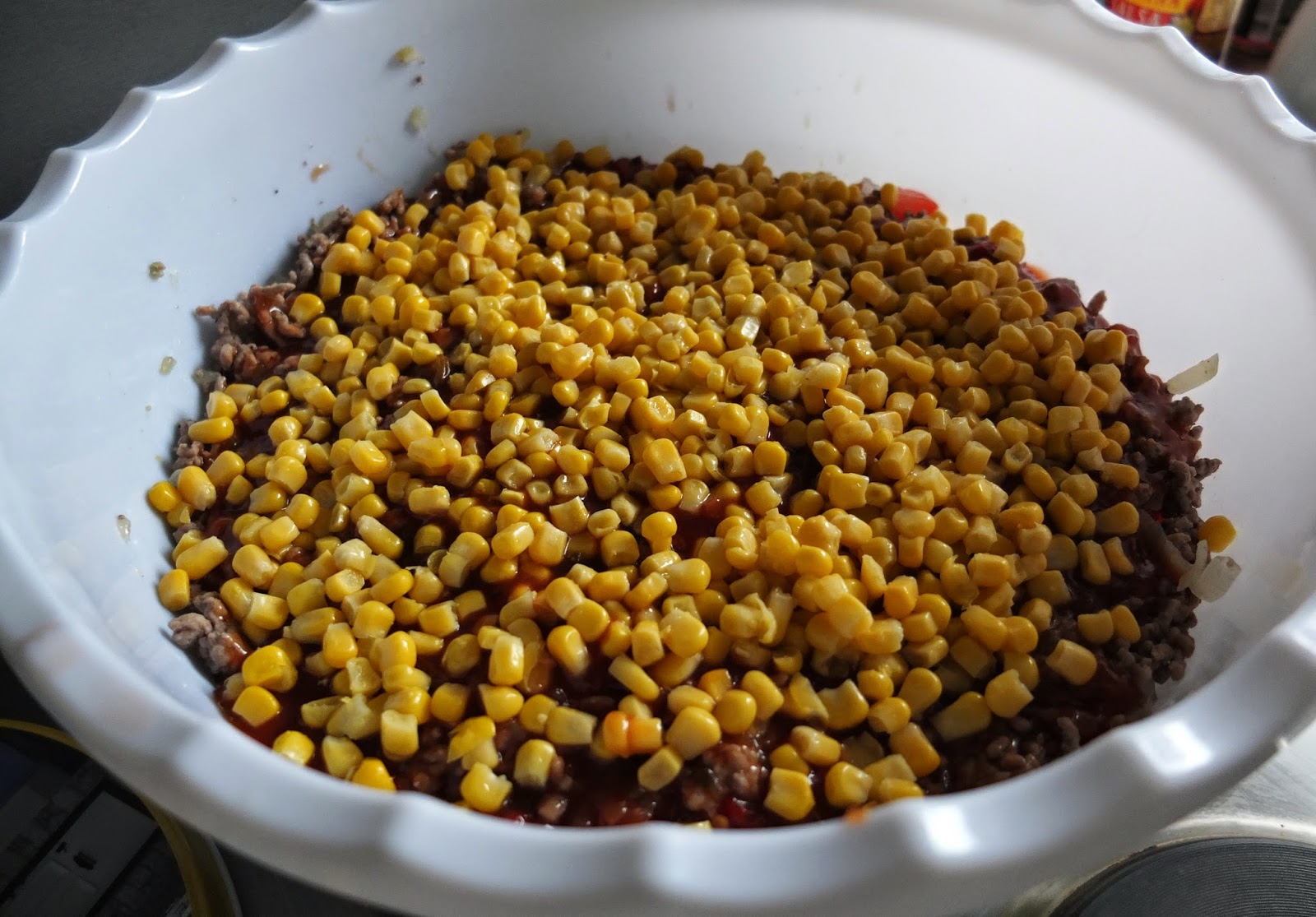Mexikanischer Schichtsalat mit Nachos