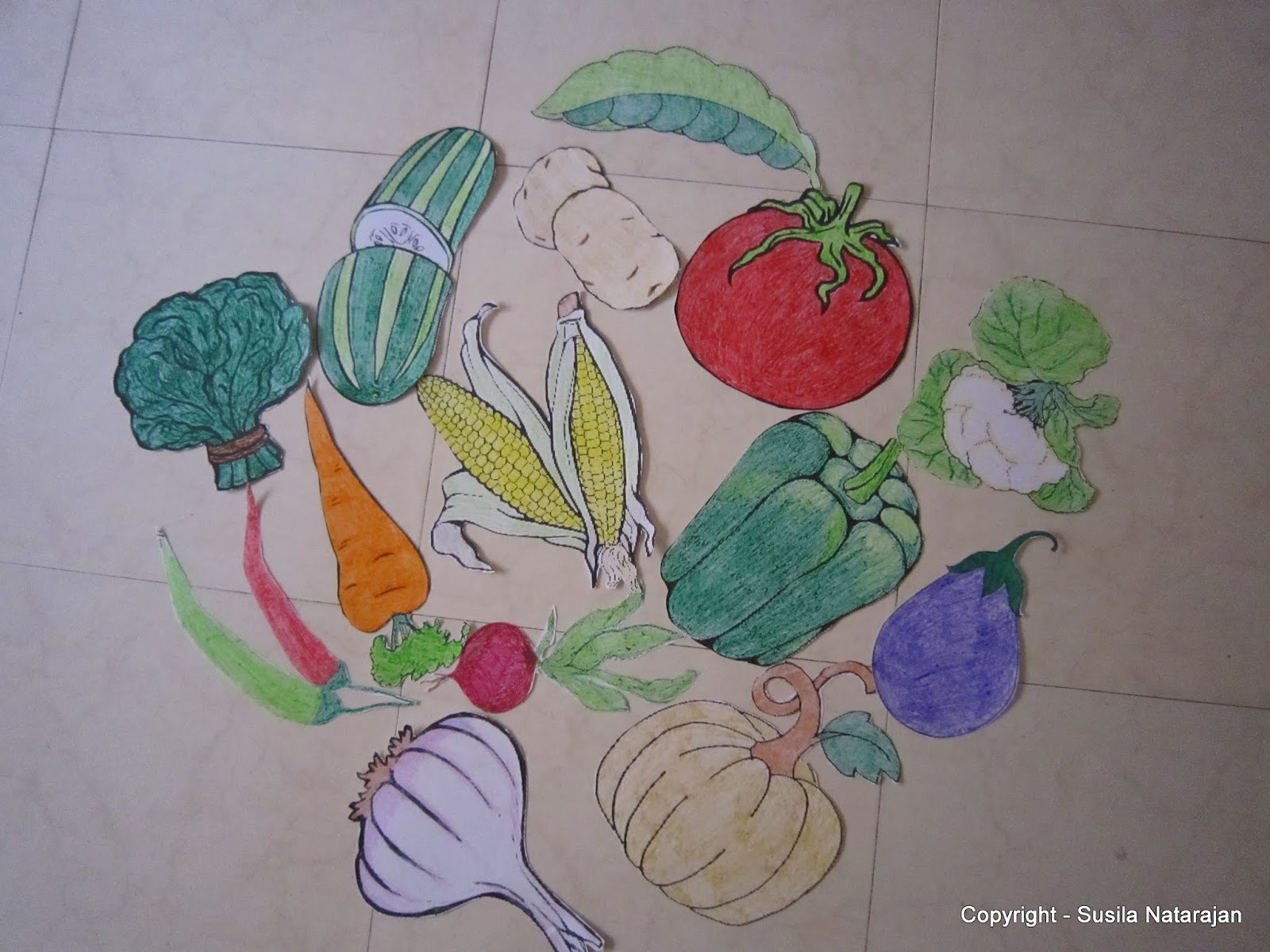 Printable Vegetable Cut Outs