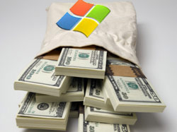 In addition to an increased dividend of 5 cents from the previous quarter, Microsoft announced a program of share buyback up to 40 billion dollars.