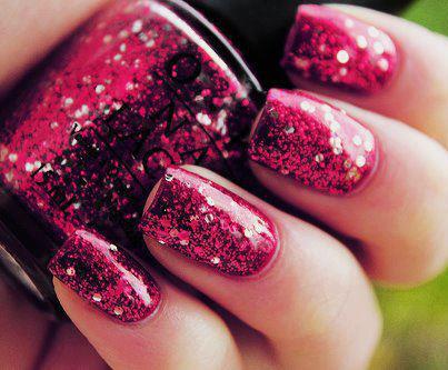 DISEÑOS DE MANICURE CON BRILLO by maquillajebellezamujer.blogspot.com