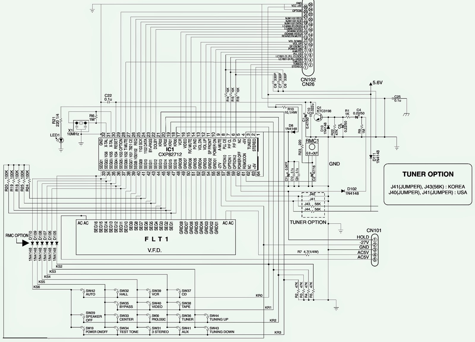 Electro help: JBL JSR-400 - CIRCUIT DIAGRAM [SCHEMATIC]
