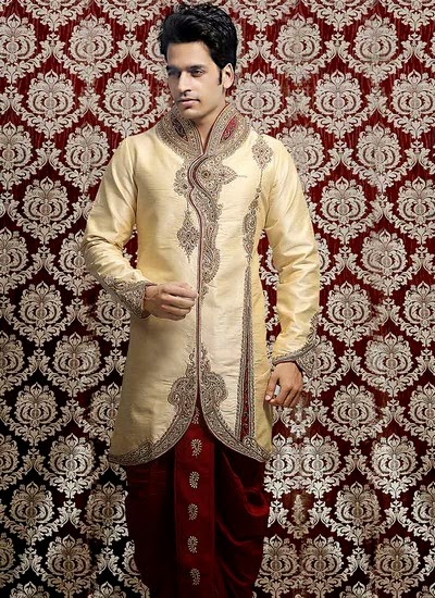 sherwani and lehenga choli