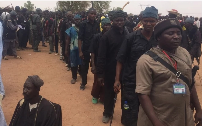 7 members of the Boko Haram Insurgency have been reportedly killed by Hunters, drafted for the fight against insurgency, at Ghantsa area of Adamawa state.