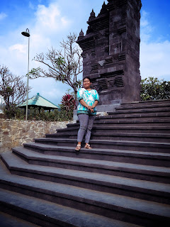 On The Stairs And Entering the Main Gate Of Brahmavihara Arama Monastery North Bali
