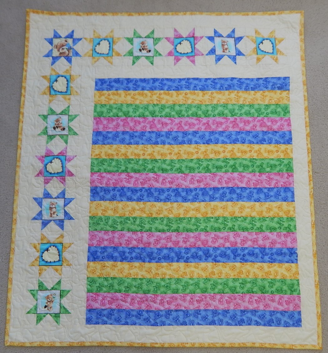 Jewells Day 2 of catch up = Cot Quilt Panels