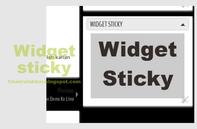 Sticky Widget Cara membuat sticky widget di sidebar blog