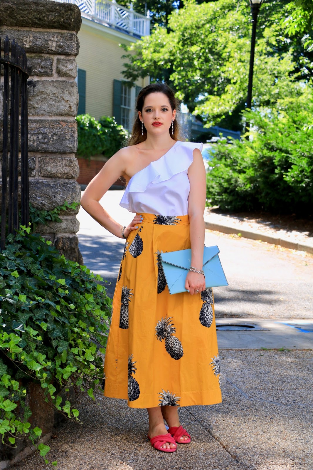 nyc fashion blogger kathleen harper wearing ann taylor summer outfit