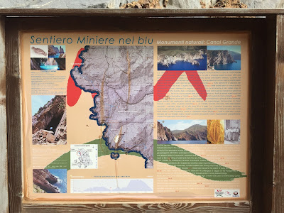 Information sign at Canal Grande di Nebida.
