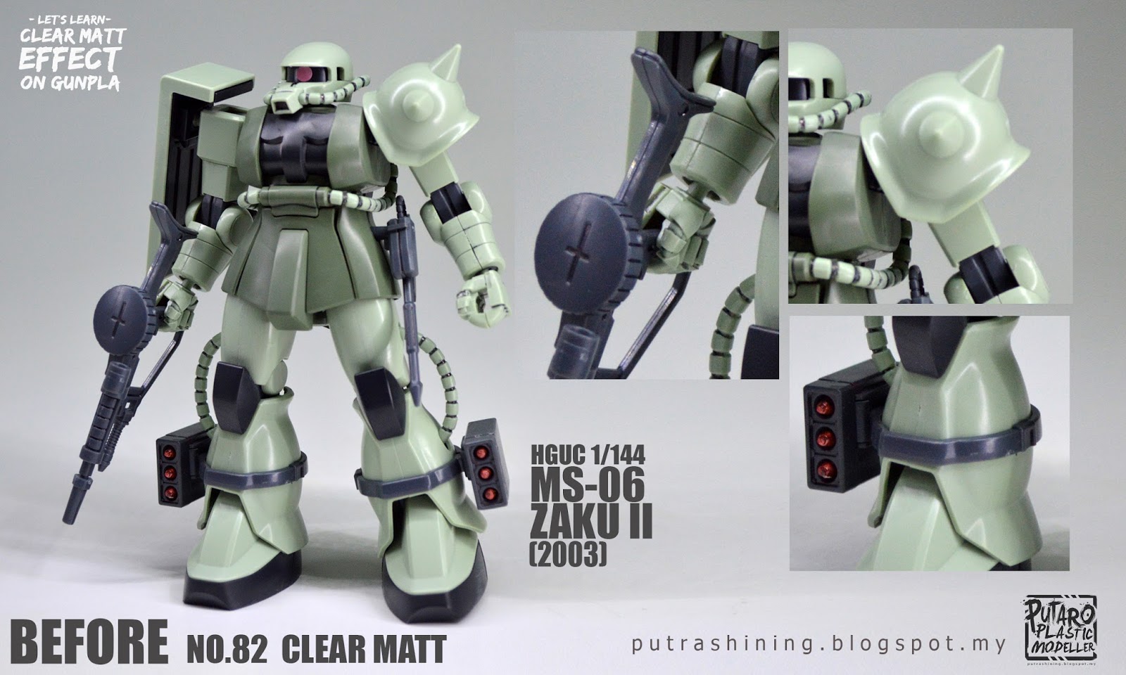 Tutorial Top Coat Gunpla, Clear Matt effect on gunpla by Putra Shining