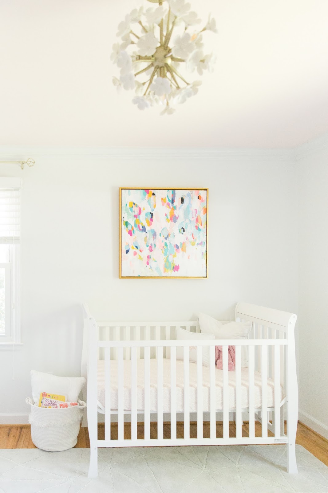 Bright, Delicate Baby Girl Nursery