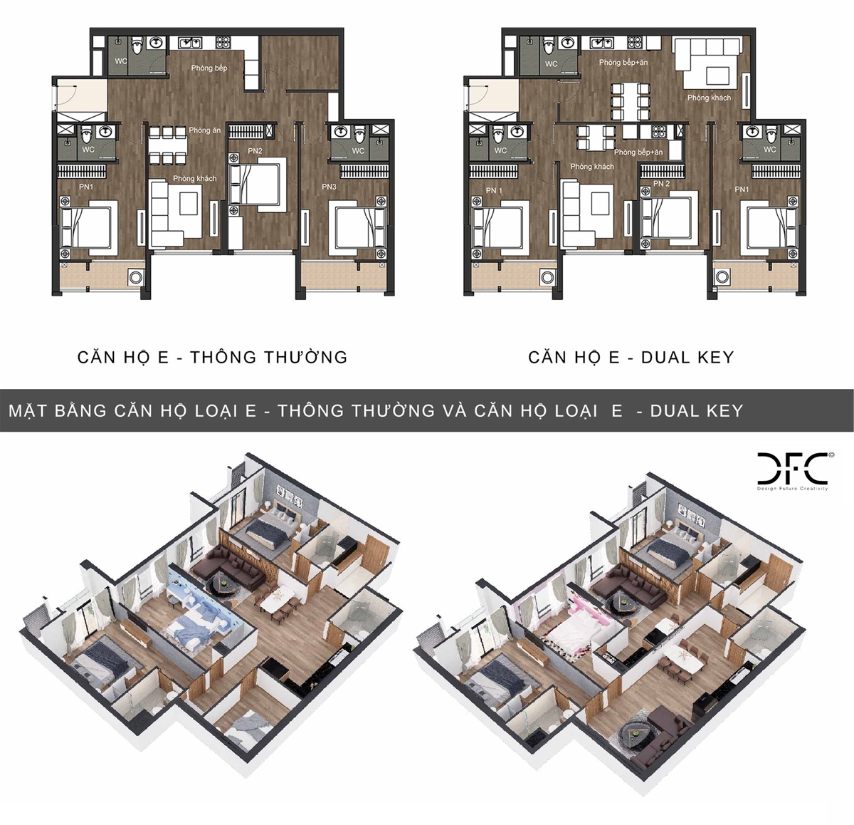 Căn hộ 3 PN số 09 rộng 115,6m2