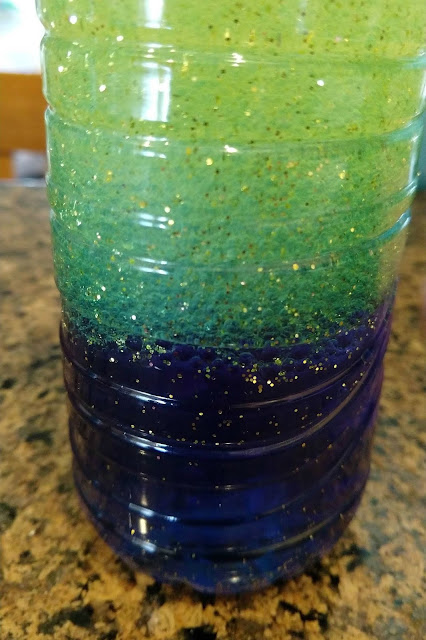 Create an ocean in a bottle using a few basic household ingredients!  Then let your kids shake it up and watch the magic happen over and over.