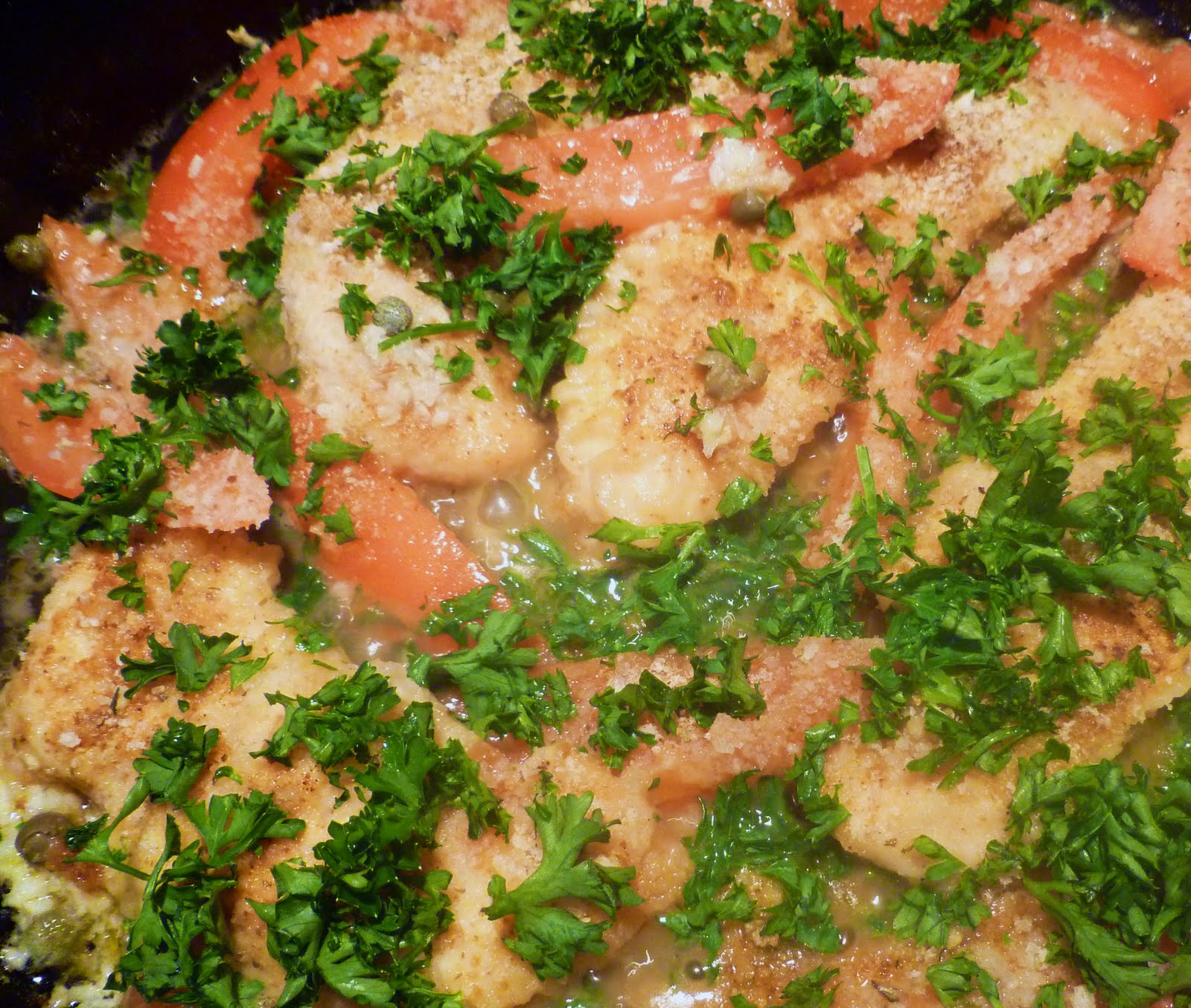 Skillet Chicken Aglio e Olio