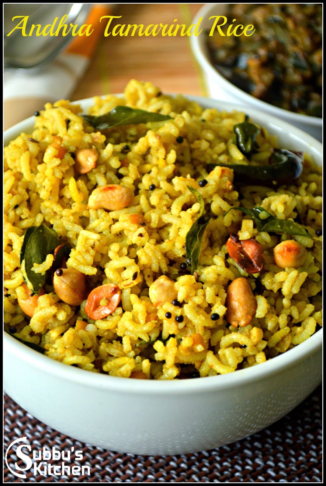 Andhra Pulihora | Andhra Tamarind Rice Andhra Pulihora | Andhra Tamarind Rice