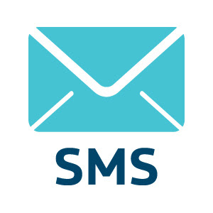Icon SMS Blue Square