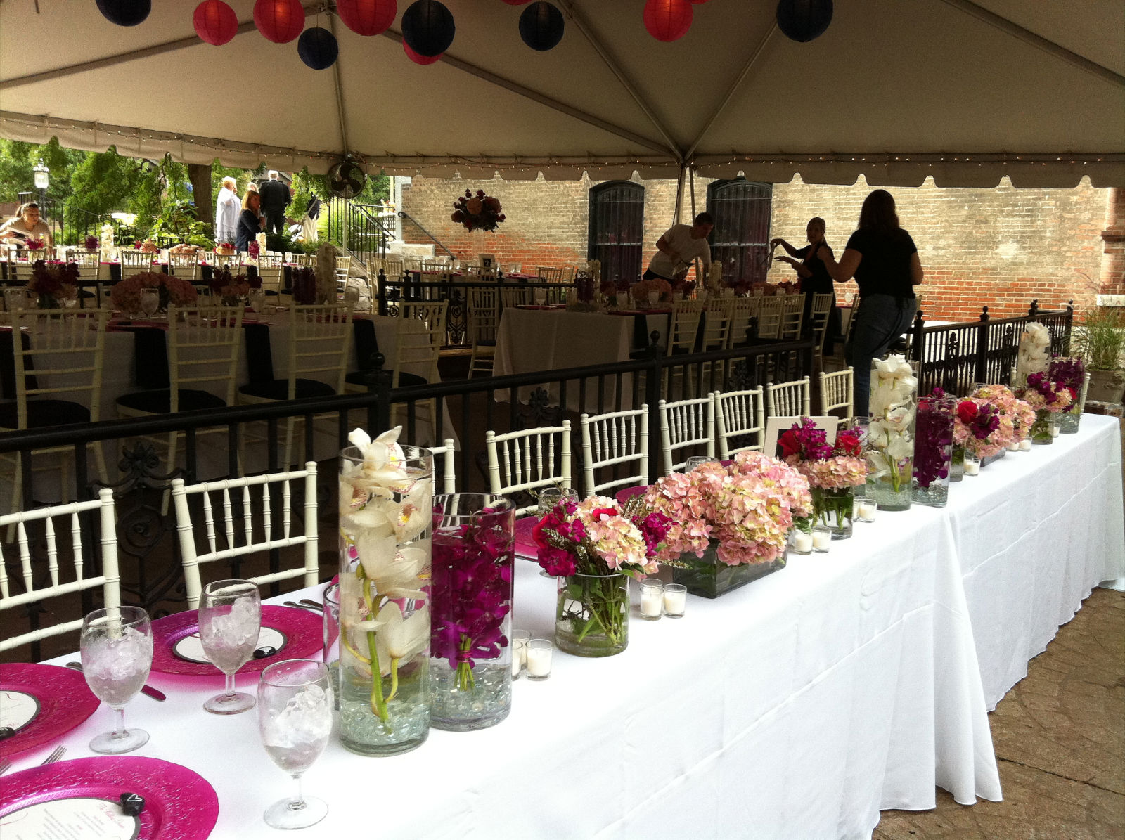 sisters floral design studio: Reception at Lemp Mansion