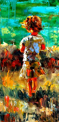 paintings child impressionist painting beach artists debra joy abstract children figurative contemporary figure portrait jazz artist hurd sarah painters painted