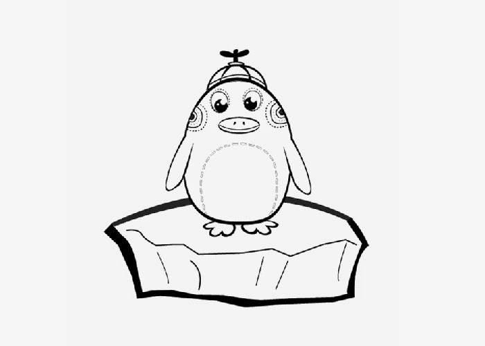 Baby penguin coloring page | Free Coloring Pages and Coloring Books for