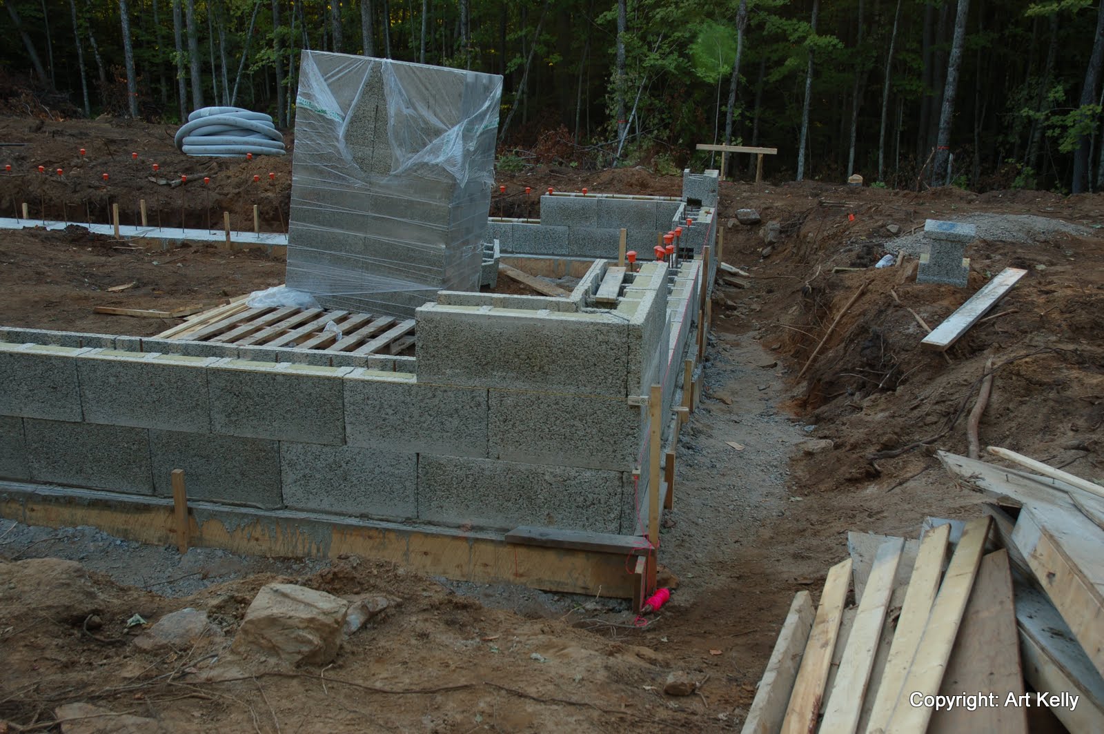 Living Off Grid 45.05 N, 77.85 W Frost Wall