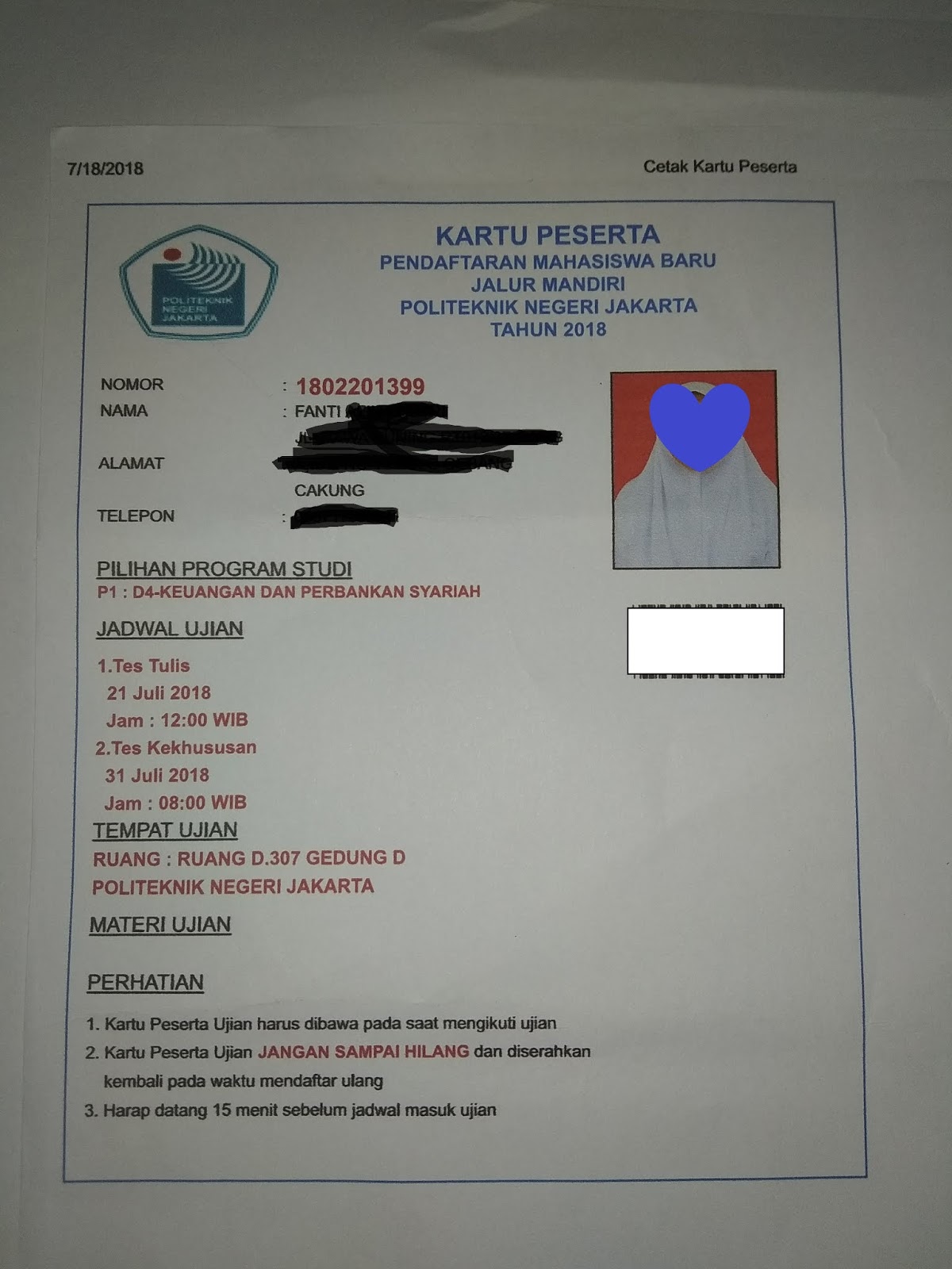 Pengalaman Tes