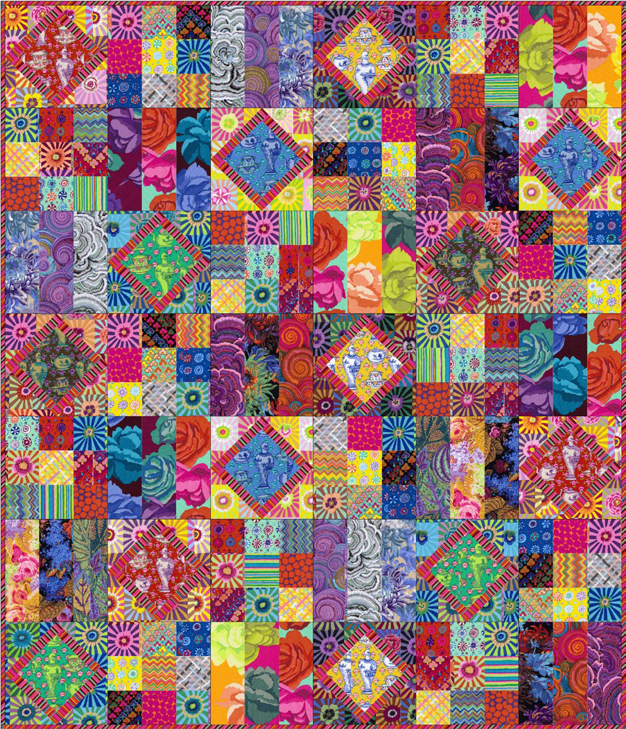 Quilt Inspiration Freehand Patchwork by Danny Amazonas