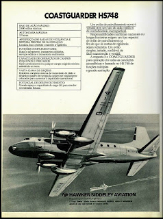 Hawker Siddeley Aviation, 1974. década de 70. os anos 70; propaganda na década de 70; Brazil in the 70s, história anos 70; Oswaldo Hernandez;