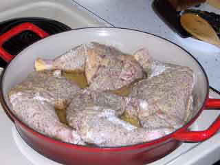 Maryland Fried Chicken frying