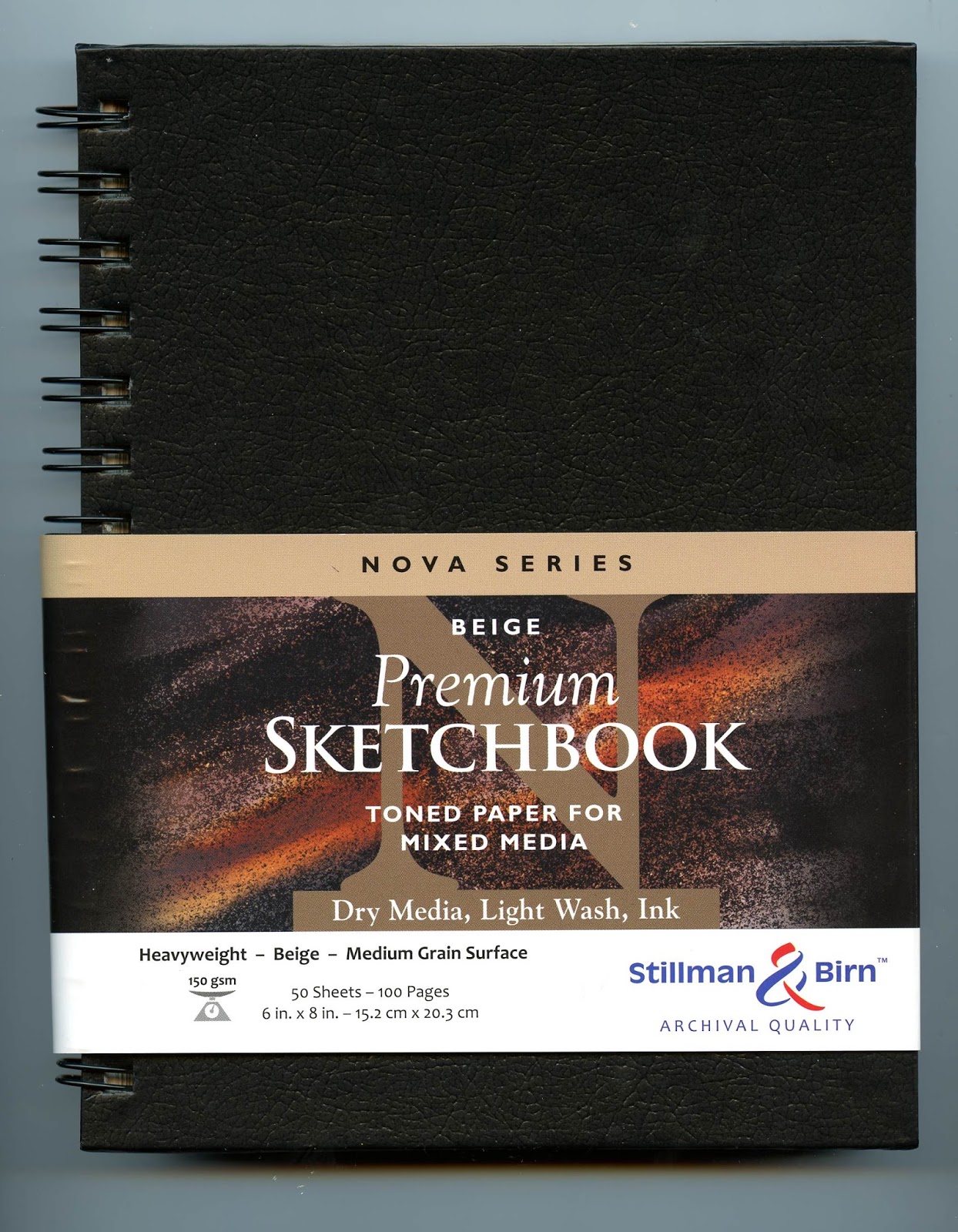 Nova Series Soft Cover Black Mixed Media Sketchbook 8x10