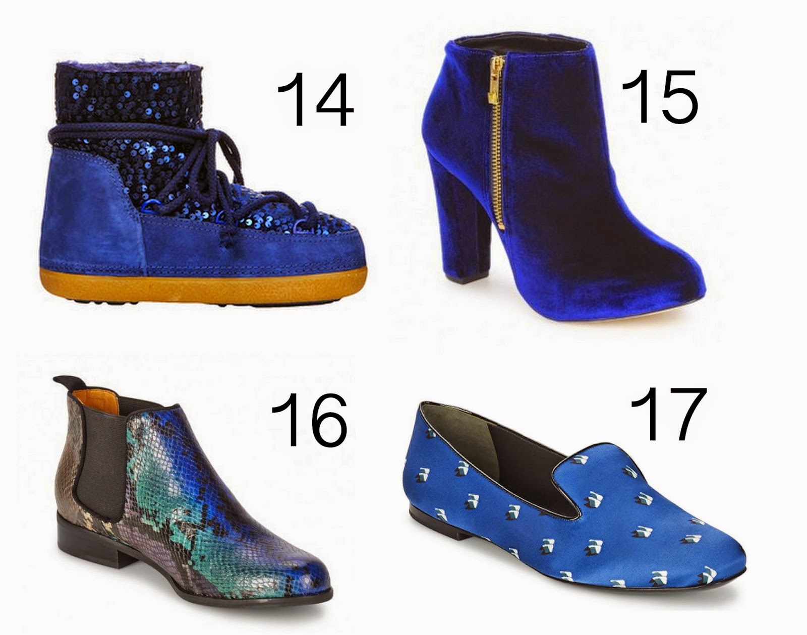 lundi bleu chaussures