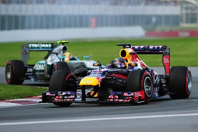 Sebastian Vettel menang di Canadian GP 2013