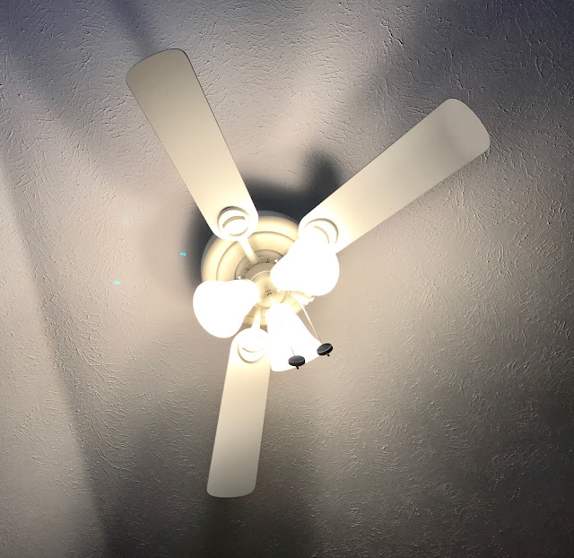... ceiling fan/light below.....does anything look strange about it ... ceiling fan/light below.....does anything look strange about it