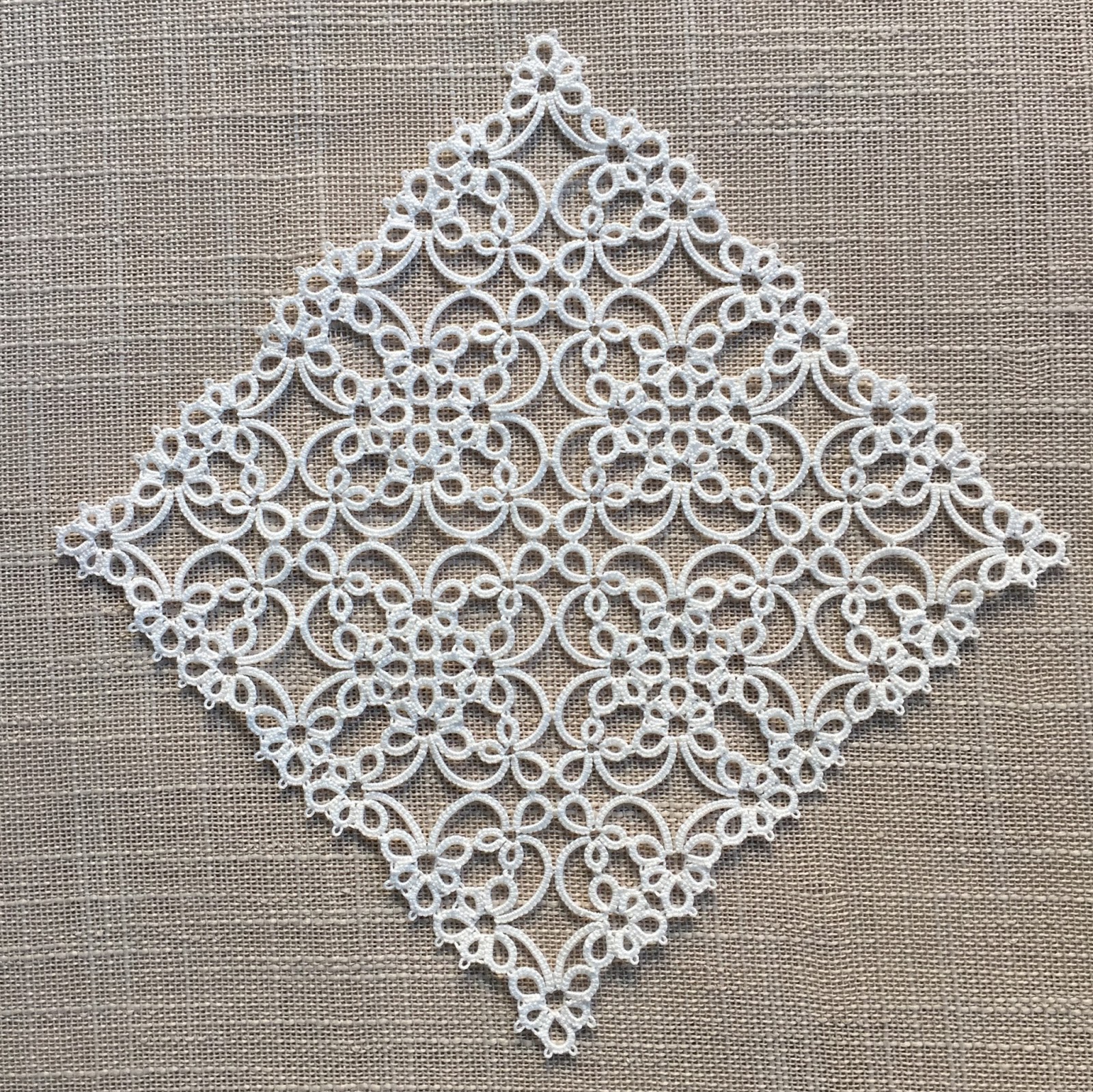 Tatting by the Bay Magic Square Pattern is in the Shop