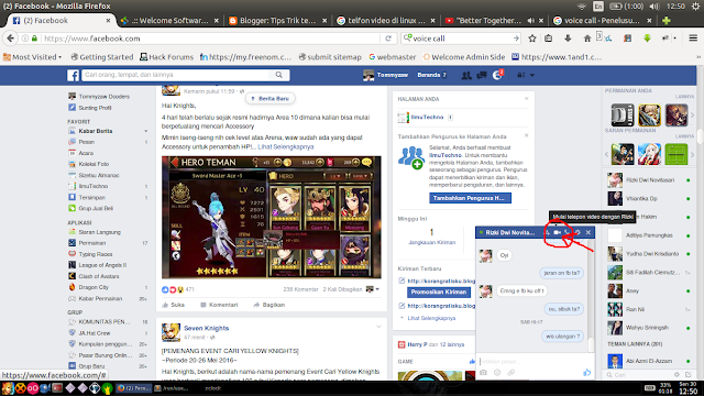 Cara mudah panggilan video di facebook Cara mudah panggilan video di facebook