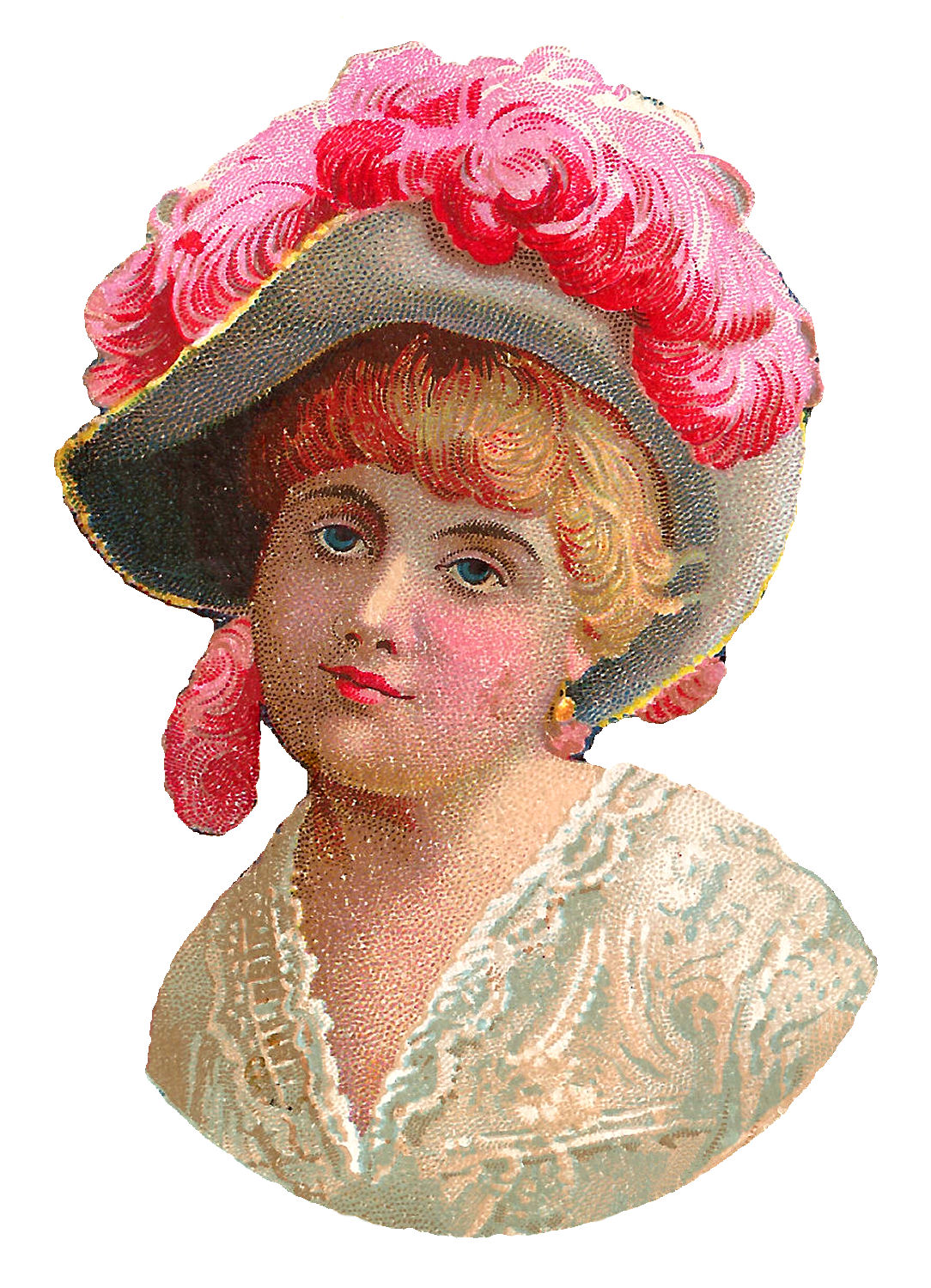 Antique Images: Beautiful Women Antique Victorian Hat Fashion Clip Art ...