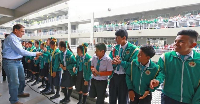 Presidente Martín Vizcarra invoca unión de todos los sectores para mejorar calidad educativa Presidente Martín Vizcarra invoca unión de todos los sectores para mejorar calidad educativa