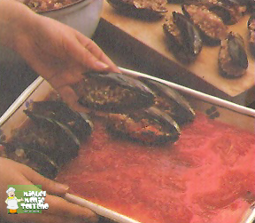 Mejillones rellenos de Arroz