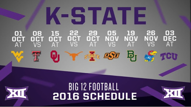 This Colorful Life: K-State Football Schedule- 2016