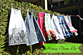 aprons drying in the sun