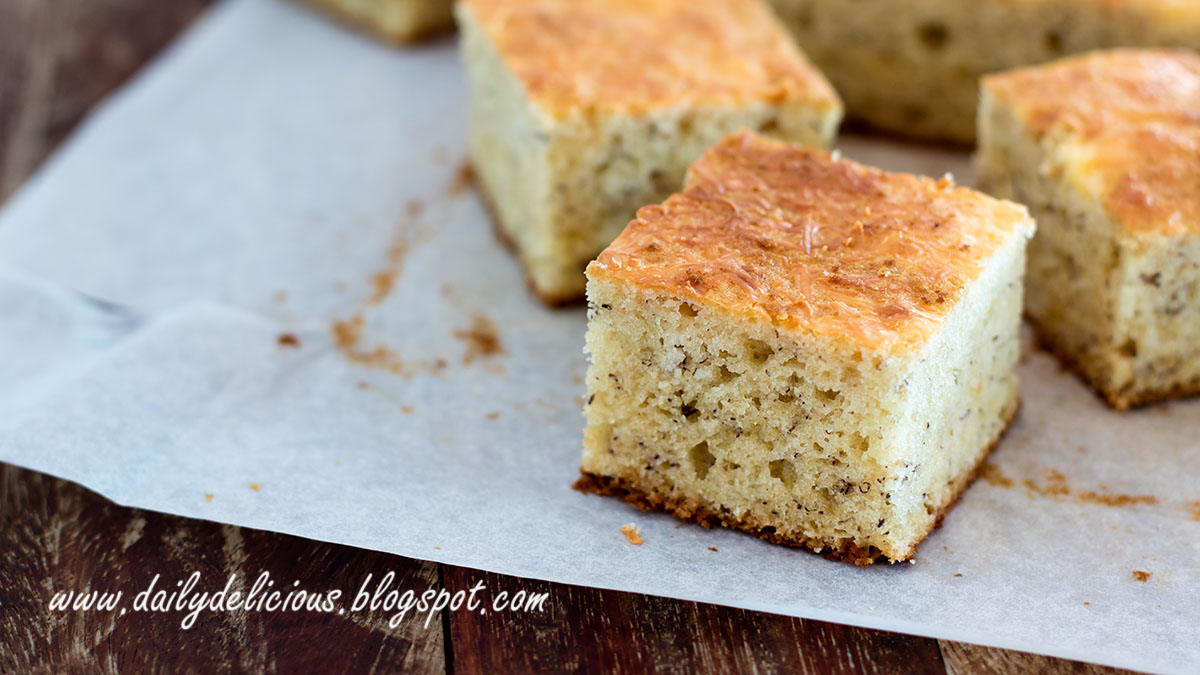 dailydelicious Banana Cheddar cheese Cake
