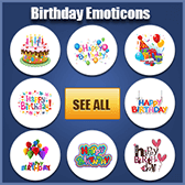 Birthday Emoticons for Facebook