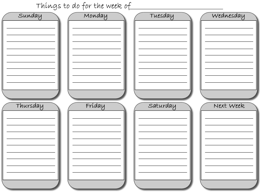 download best weekly planner templates printable weekly planner calendar