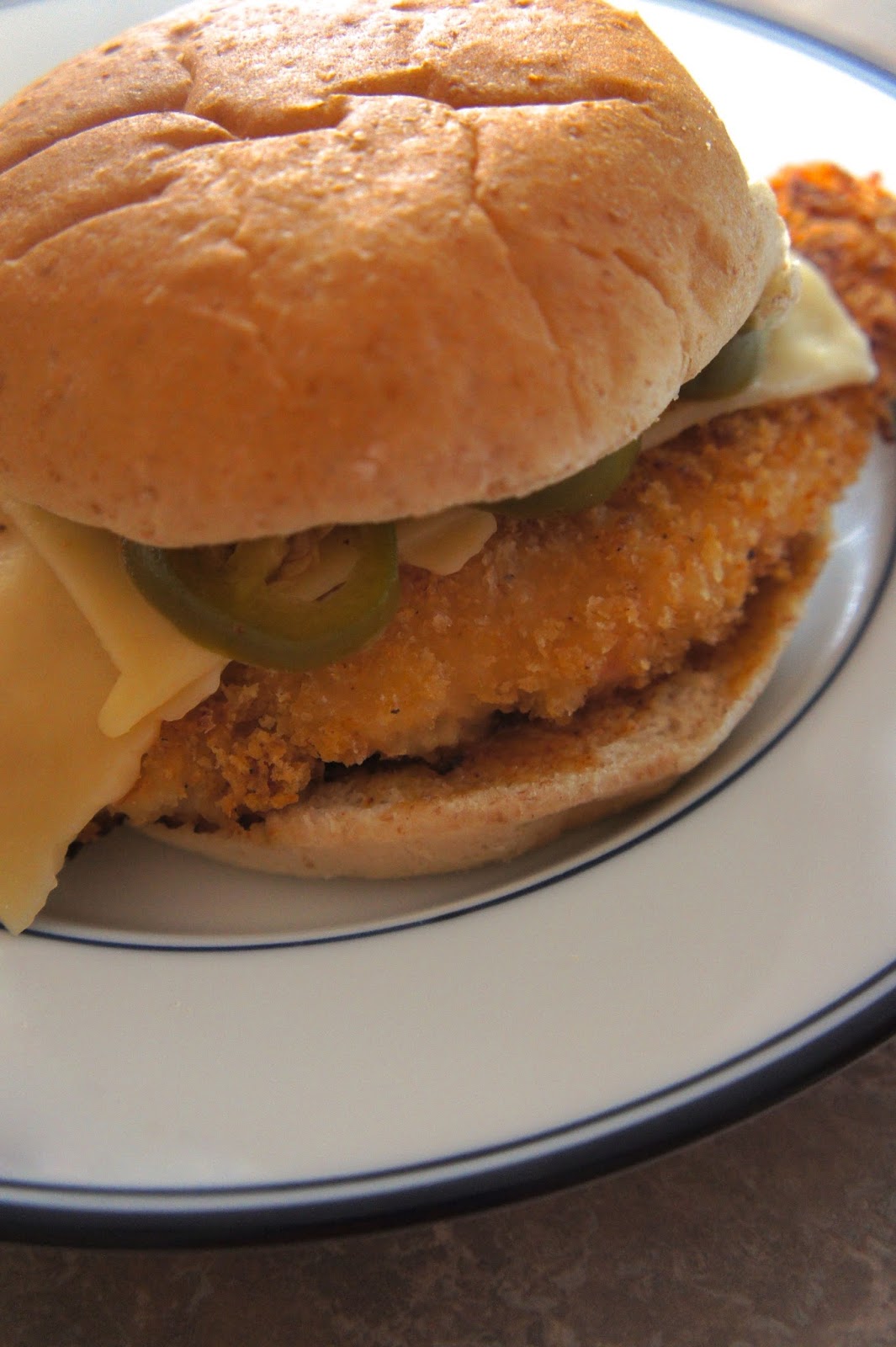Savory Sweet and Satisfying Oven Fried Chicken Sandwich with Beer