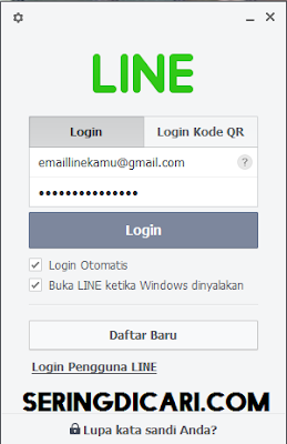 Cara Login LINE via PC / Komputer Cara Login LINE via PC / Komputer