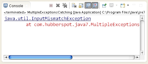 Java 7 new feature : Catching multiple exception types in a single ...