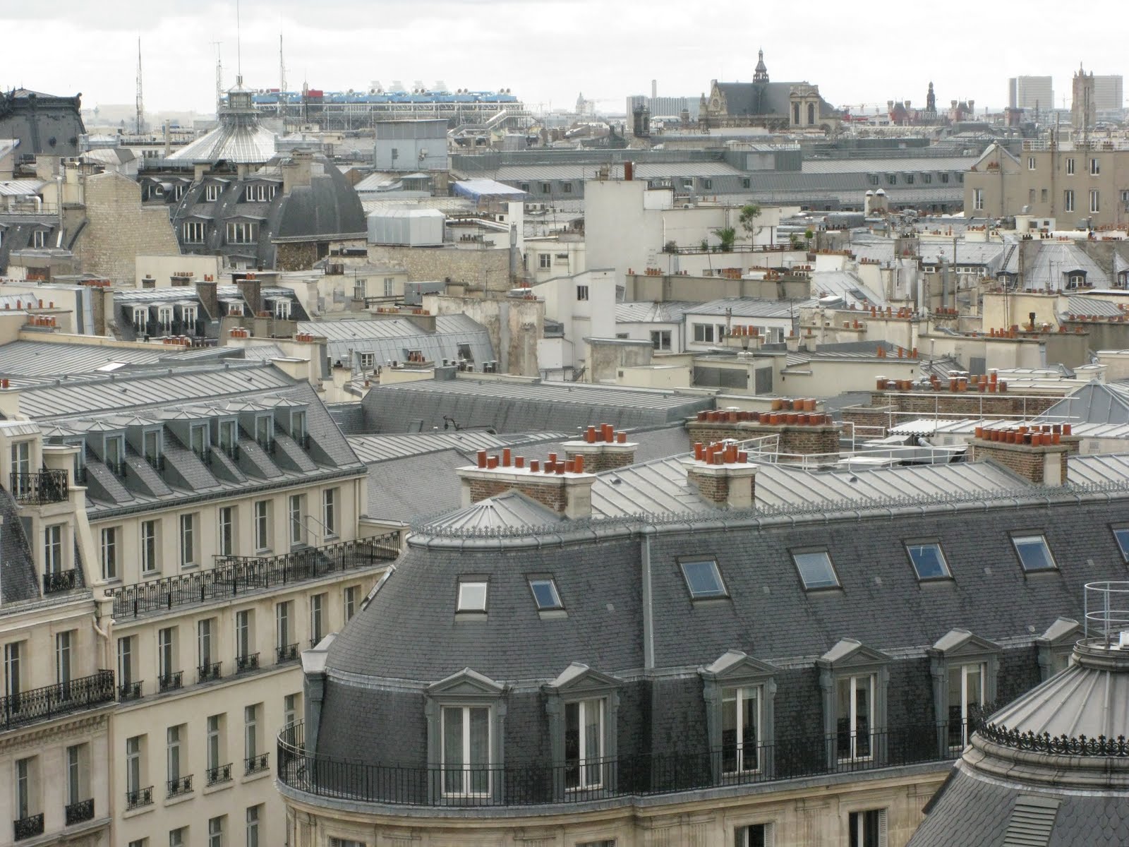 Paris rooftops Just Travelin' Through