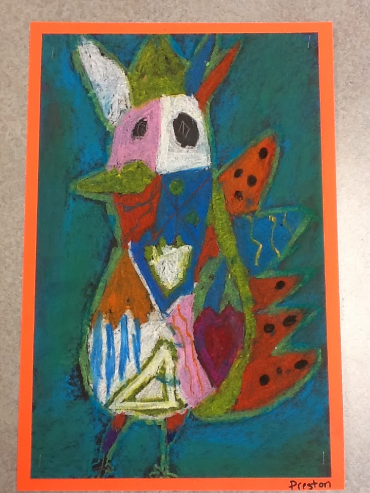 WHAT'S HAPPENING IN THE ART ROOM??: 5th Grade Picasso Roosters